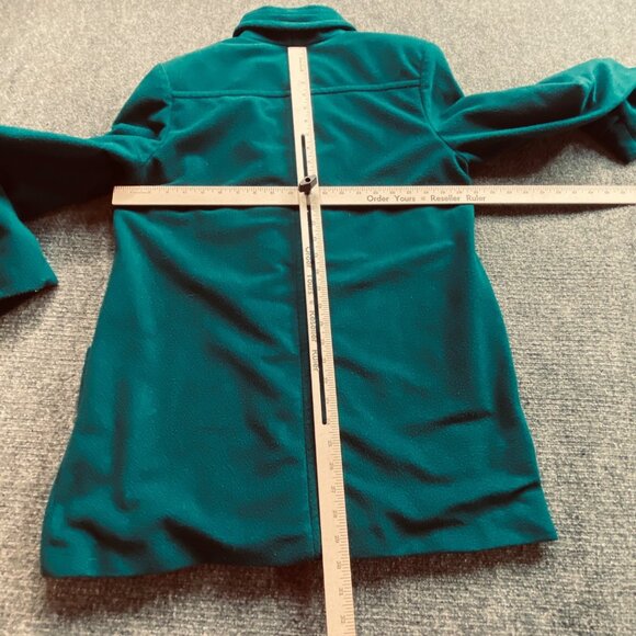 VTG Kashmiracle By Wellington Jacket Women's 9/10 Teal Double-Breasted Coat USA - Picture 9 of 12